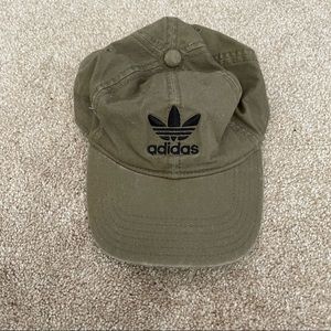 Worn Once Olive Green Adidas Hat 